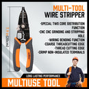 8" Wire Stripping Tool Wire Cutter Hand Crimping Pliers Strip Cutter Insulated - RnR Galore