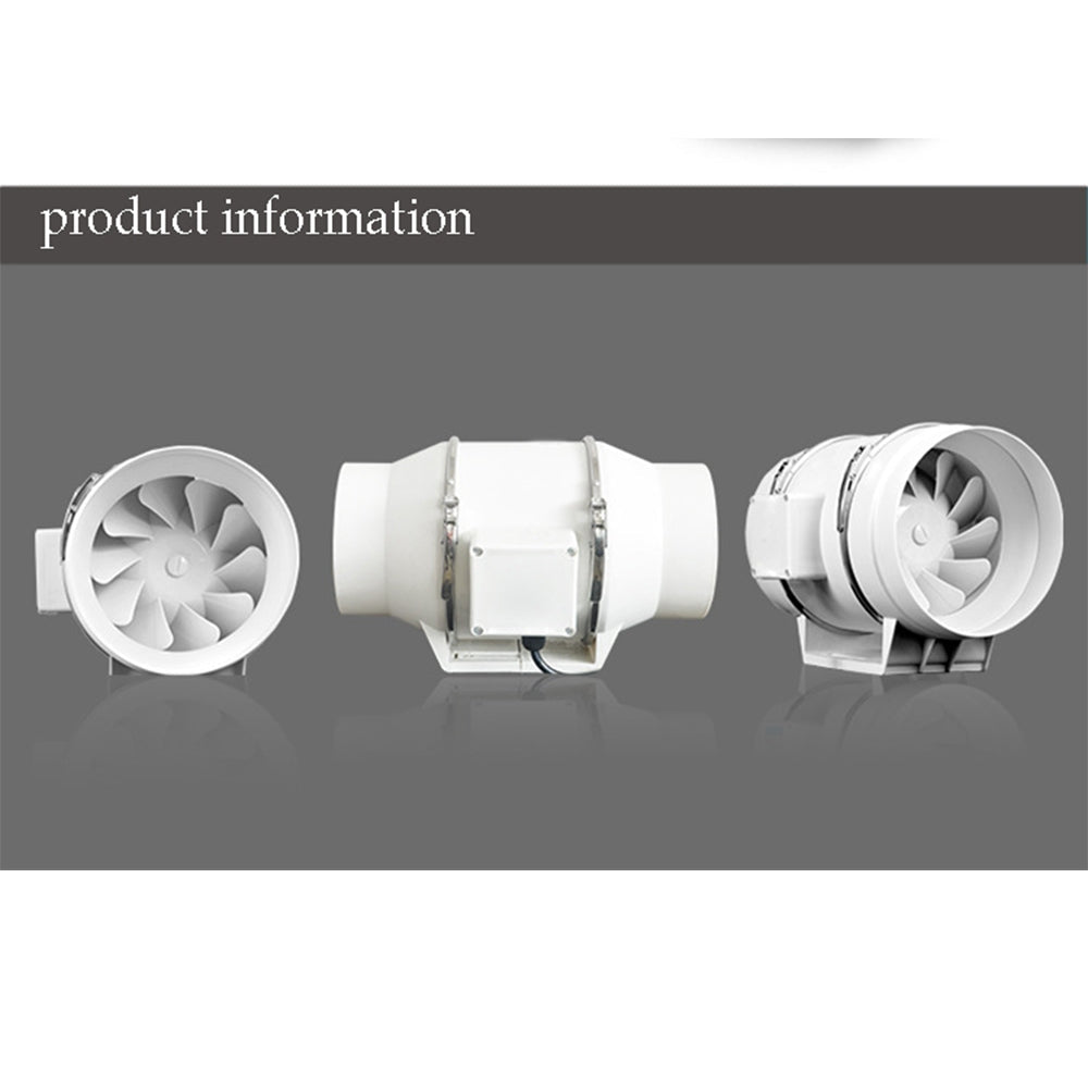 8inch Extractor Fan Duct Hydroponic Inline Exhaust Vent Industrial ...