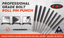 8Pc Heavy Duty Long Pin Punch Set 2.4 to 10mm Drift Roll Nail Steel Flat End New - RnR Galore