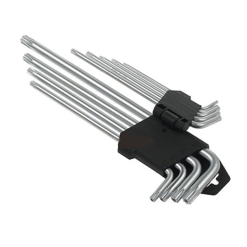 9 Pcs Torx Star Long Allen Key Set T10 T15 T20 T25 T27 T30 T40 T45 T50 - RnR Galore