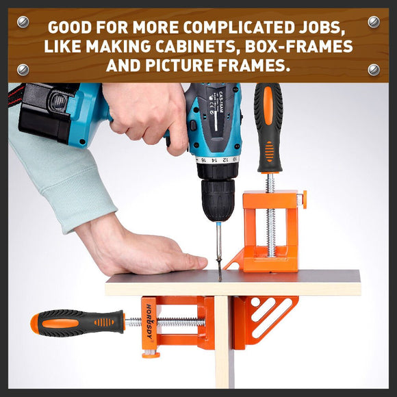 90° Degree Corner Clamp Welding Vice Woodworking Alloy Body With Quick Release - RnR Galore