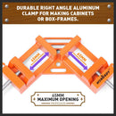 90° Degree Corner Clamp Welding Vice Woodworking Alloy Body With Quick Release - RnR Galore