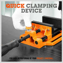 90mm Drill Press Bench Vice Quick Release Clamp Jaw Soft Grip Hand Pads Woodwork - RnR Galore