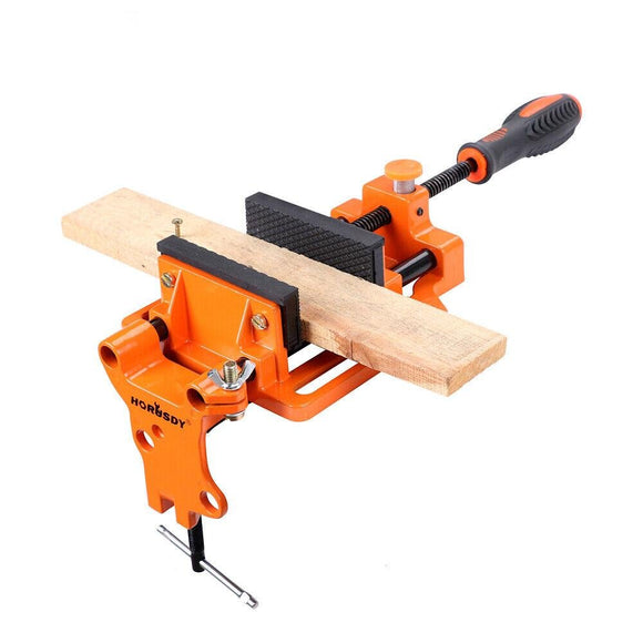 90mm Drill Press Bench Vice Quick Release Clamp Jaw Soft Grip Hand Pads Woodwork - RnR Galore