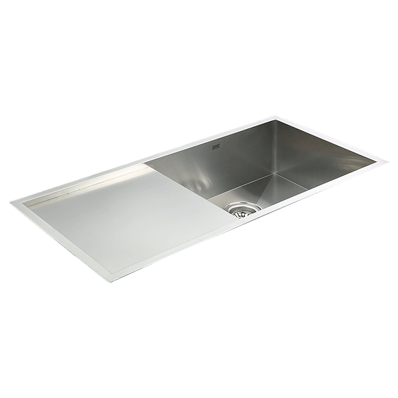 960x450mm Handmade Stainless Steel Undermount / Topmount Kitchen Sink with Waste - RnR Galore