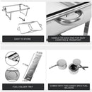 9L Chafing Dish Set Buffet Pan Bain Marie Bow Stainless Steel Food Warmer(2*4.5L) - RnR Galore