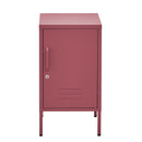ArtissIn Bedside Table Metal Cabinet - MINI Pink-1