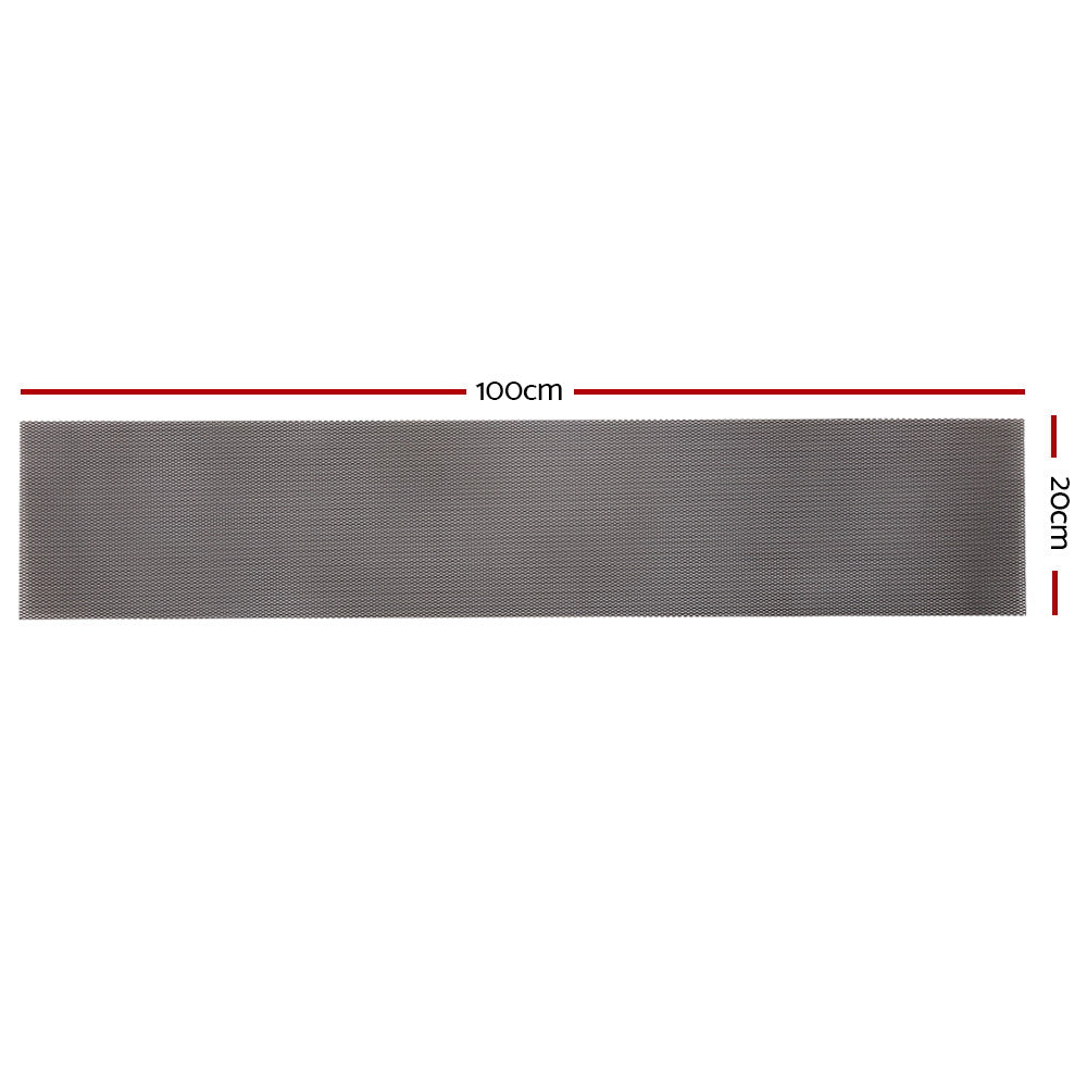 Gardeon Gutter Guard Aluminium Mesh 60M 100x20cm Black - 0