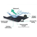 Instahut Retractable Folding Arm Awning Manual Sunshade 5Mx3M Grey-4