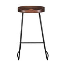 Artiss 2x Bar Stools Tractor Seat 75cm Black-3