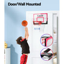 Everfit 23" Mini Basketball Hoop Backboard Door Wall Mounted Sports Kids Red-4