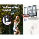 Everfit 45" Basketball Hoop Backboard Wall Mounted Ring Net Sports Pro System-4
