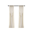 Artiss 2X 132x304cm Blockout Sheer Curtains Beige-3