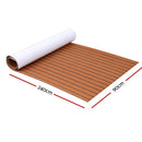 Seamanship EVA Foam Boat Flooring Mat Decking Sheet 240x90x0.6cm Dark Brown-2