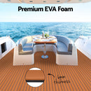 Seamanship EVA Foam Boat Flooring Mat Decking Sheet 240x90x0.6cm Dark Brown-4