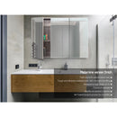 Cefito Bathroom Mirror Cabinet 900x720mm Oak-4