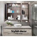 Cefito Bathroom Mirror Cabinet 900x720mm Oak-5