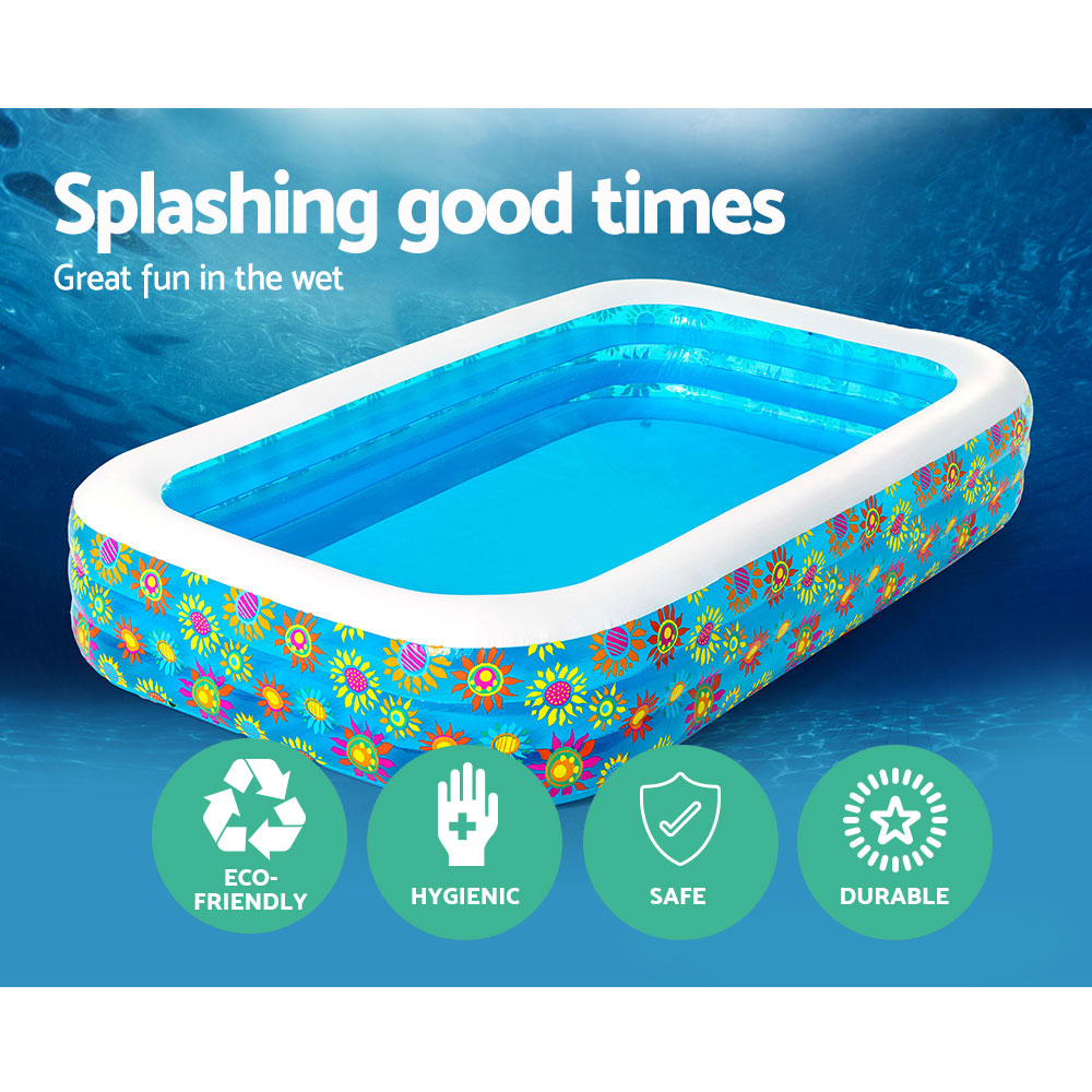 Bestway Kids Pool 305x183x56cm Inflatable Above Ground Swimming Pools 1161L