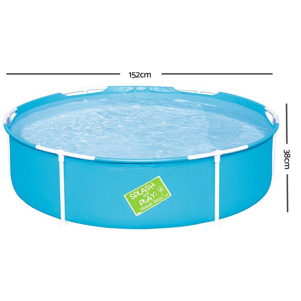 Bestway Kids Pool 152x38cm Round Steel Frame Swimming Pools Above Ground 580L - 0