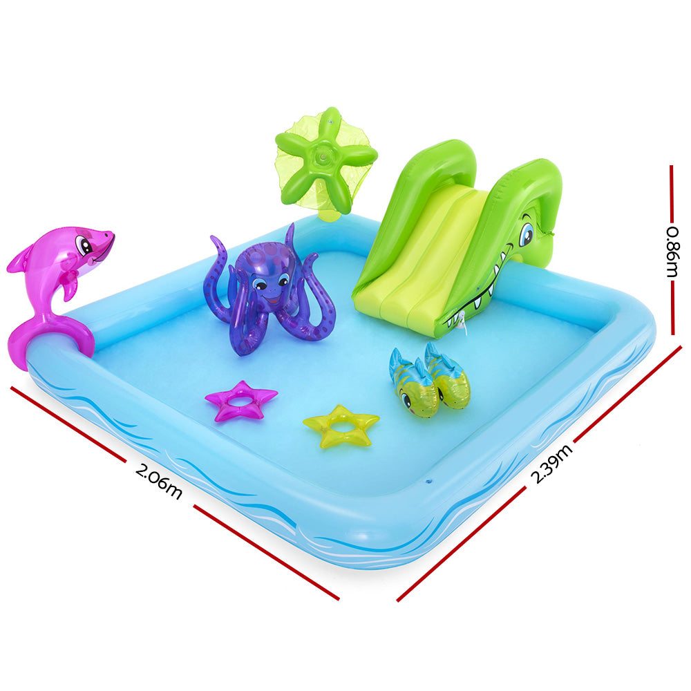 Bestway Kids Pool 239x206x86cm Inflatable Above Ground Swimming Play Pools 308L - 0