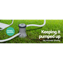 Bestway Swimming Pool 412x201x122cm Steel Frame Above Ground Pools Filter Pump Ladder 8124L-6