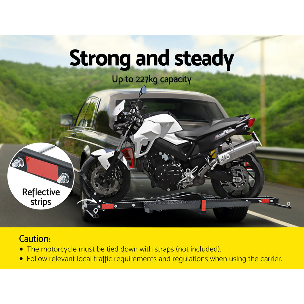 Giantz Motorcycle Motorbike Carrier Rack Arm Dirt Bike Ramp 2