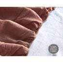 Cosy Club Cotton Bed Sheets Set Red Beige Cover Double-5