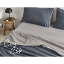 Cosy Club Cotton Bed Sheets Set Navy Grey Cover Single-8