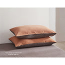 Cosy Club Cotton Bed Sheets Set Orange Brown Cover Single-4
