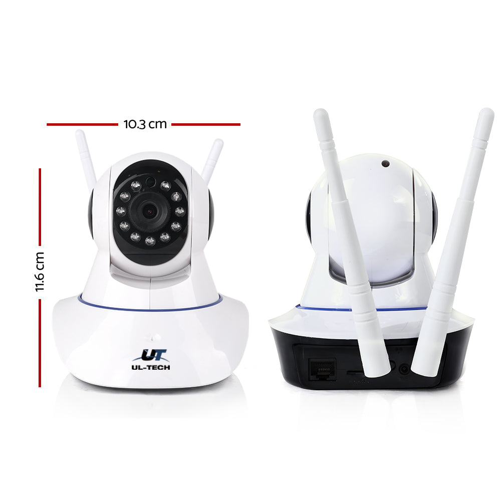 UL-tech 1080P Wireless IP Camera Security WIFI Cam White - 0