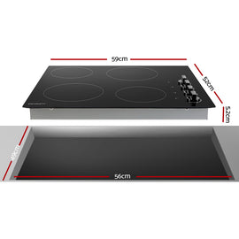 Devanti Electric Ceramic Cooktop 60cm - 0