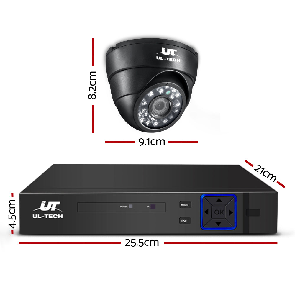 UL-tech CCTV Security System 4CH DVR 4 Cameras 2TB Hard Drive - 0