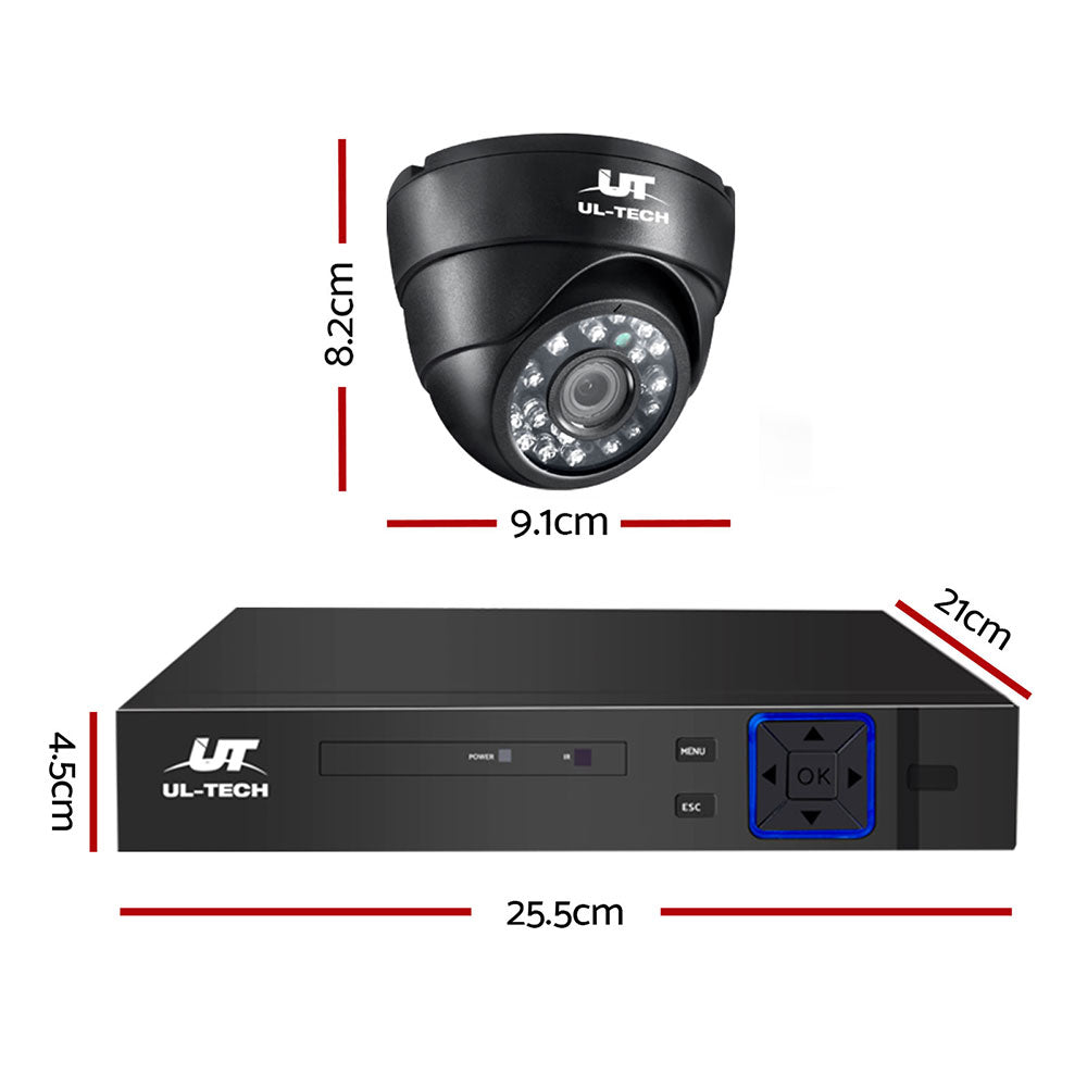 UL-tech CCTV Security System 4CH DVR 4 Cameras 1TB Hard Drive - 0