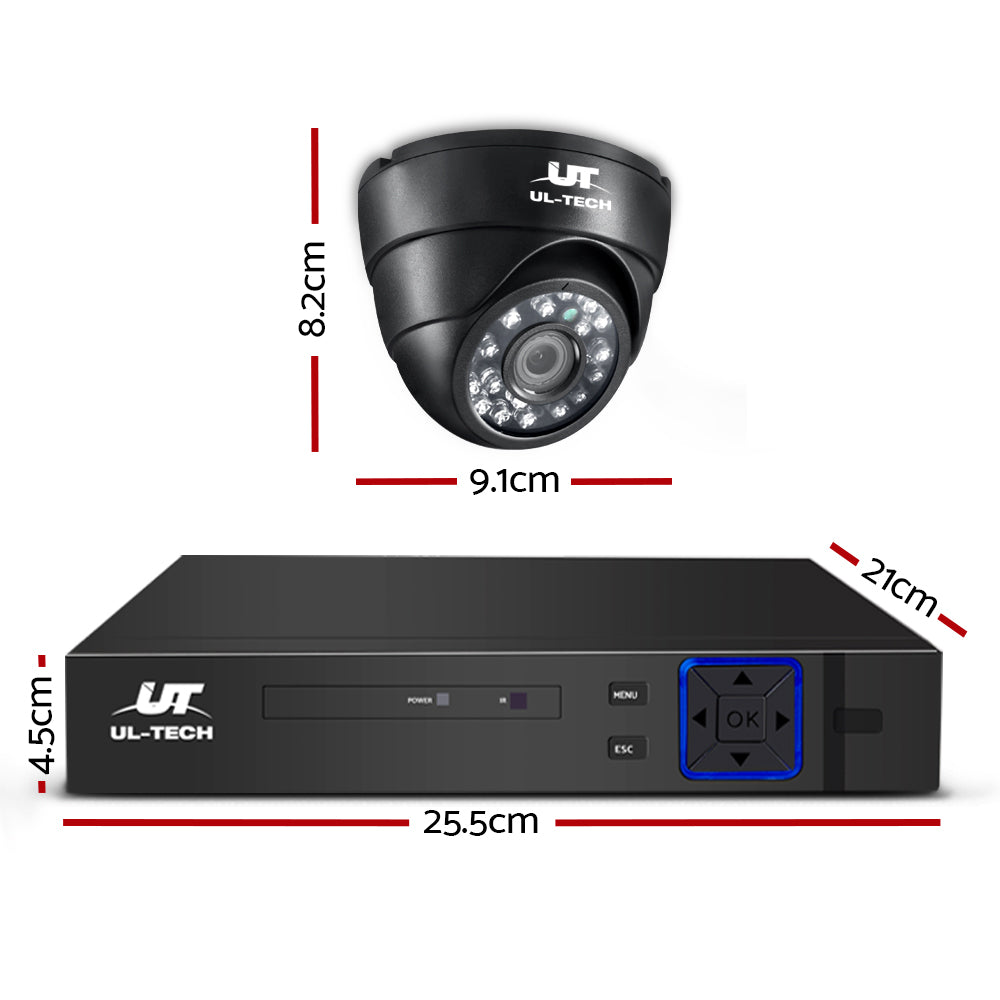 UL-tech CCTV Security System 8CH DVR 4 Cameras 2TB Hard Drive - 0