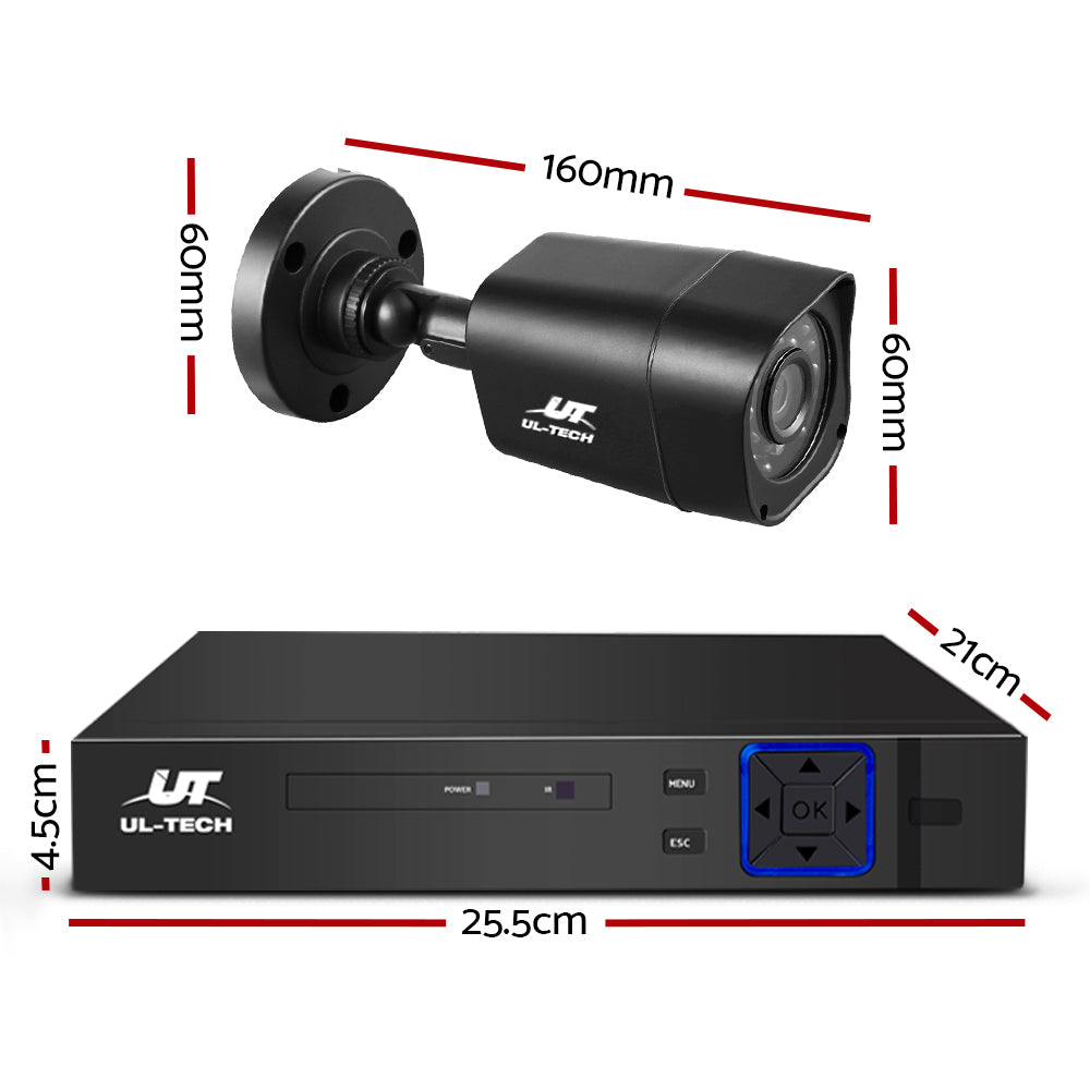 UL-tech CCTV Security System 8CH DVR 8 Cameras 2TB Hard Drive - 0