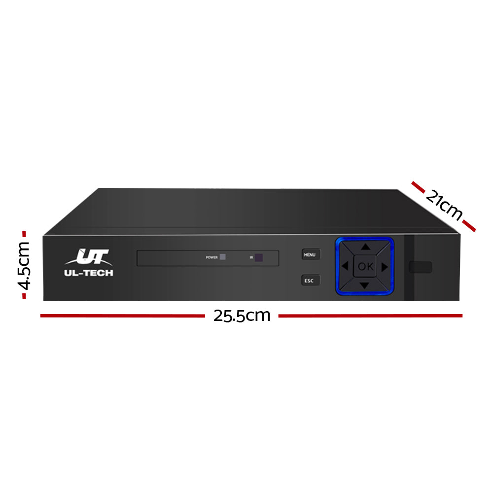 UL-tech 8CH DVR 1080P 5in1 CCTV Video Recorder 4TB Hard Drive - 0