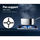 Devanti Gas Cooktop 30cm 2 Burner Silvir-5