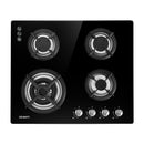 Devanti Gas Cooktop 60cm 4 Burner Black-1