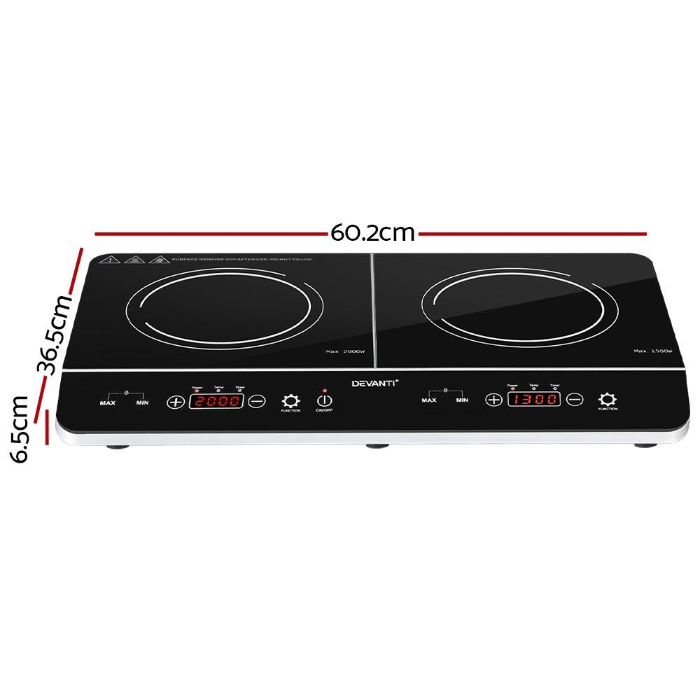 Devanti Induction Cooktop 60cm Portable Cooker - 0