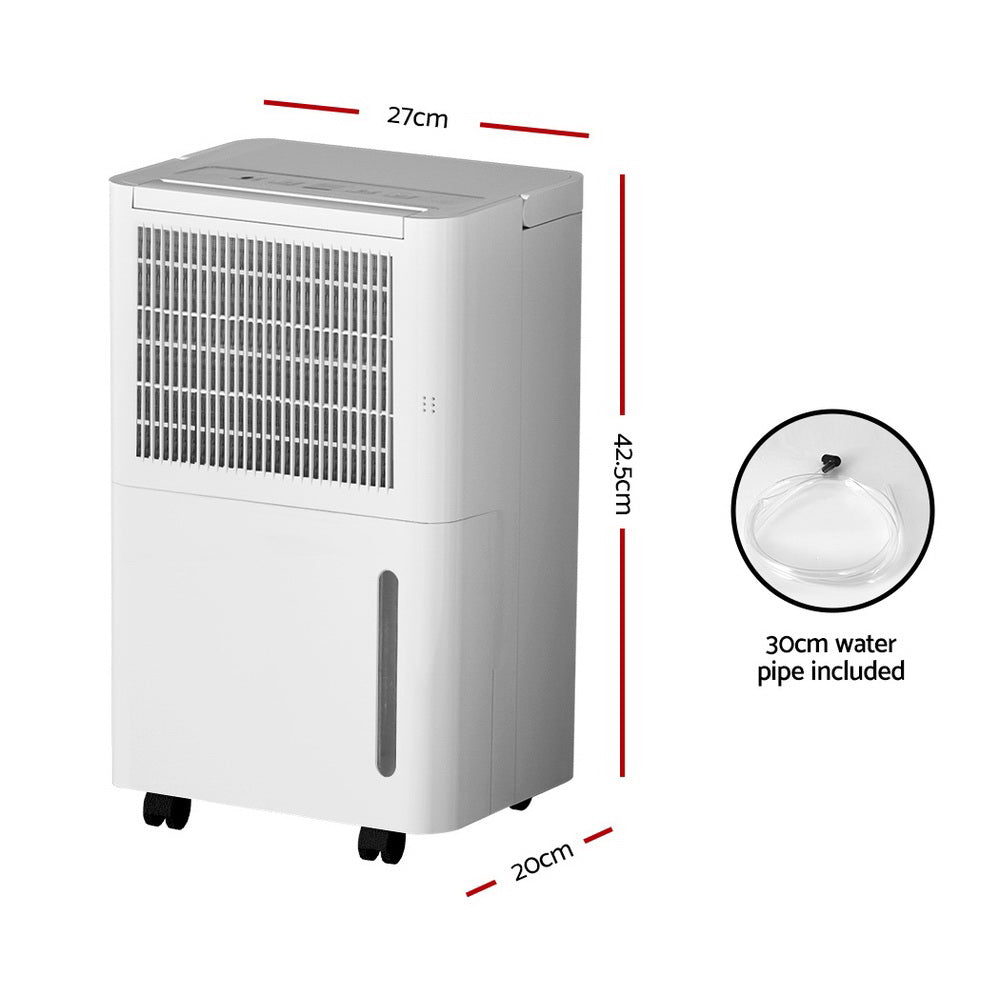 Devanti Dehumidifier 12L Air Purifier White - 0