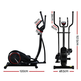 Everfit Exercise Bike Elliptical Cross Trainer Home Gym Fitness Machine LCD - 0