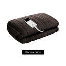 Giselle Bedding Electric Throw Blanket - Chocolate-2