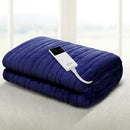 Giselle Bedding Electric Throw Blanket - Navy-8