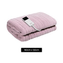 Giselle Electric Throw Rug Heated Blanket Fleece Pink-2