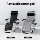 Gardeon Sun Lounge Folding Lounger Camping Zero Gravity Chair Outdoor Furniture-5