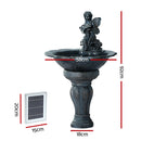 Gardeon Solar Water Feature with LED Lights Angel 94cm-2