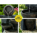 Gardeon Solar Water Feature Cascading Fountain 5 Tiered Bowl Bird Bath 99CM-6