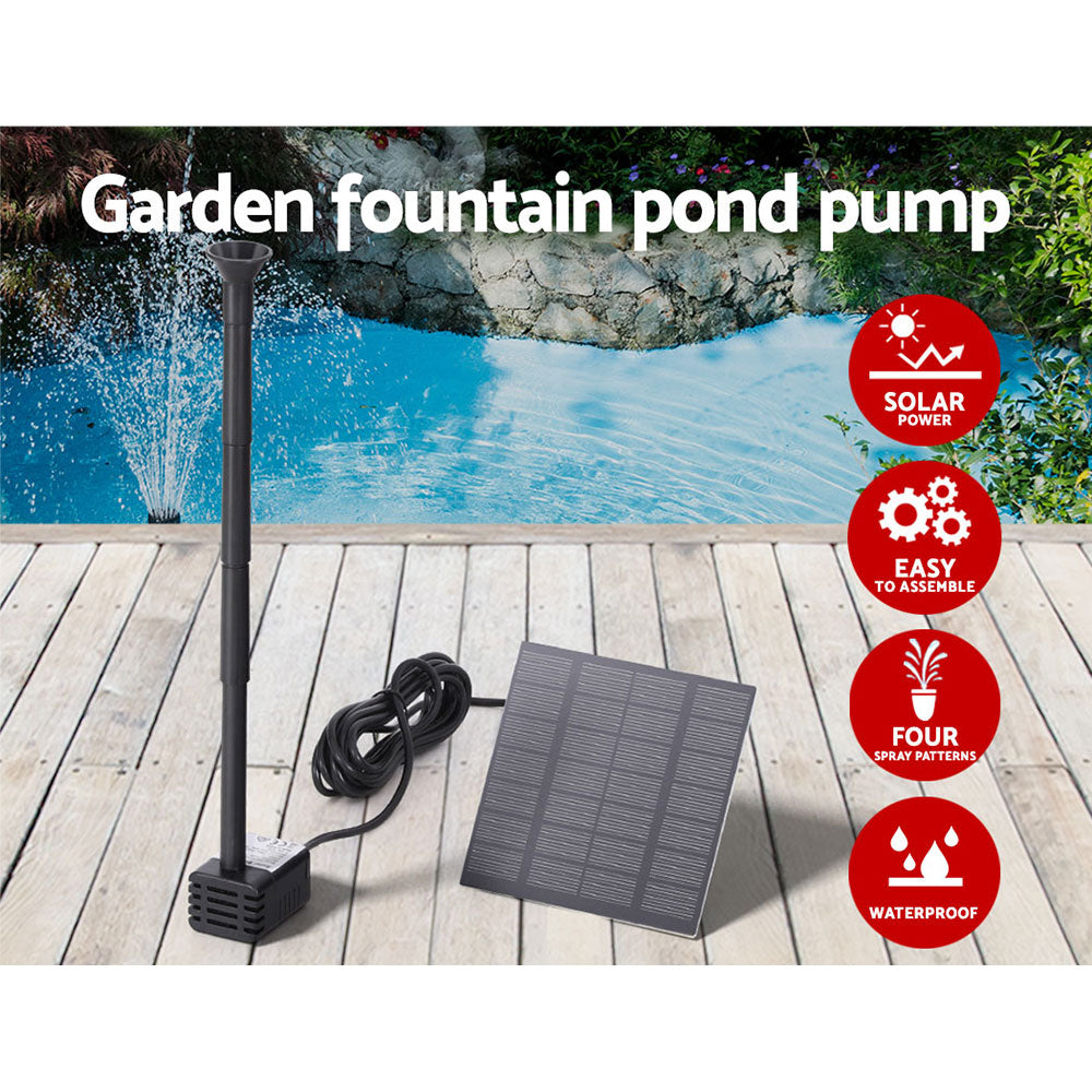 Gardeon Solar Pond Pump Submersible Water Fountain Kit 2.6FT