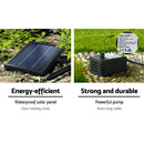 Gardeon Solar Water Feature Cascading Fountain 3-Tier Pot LED Lights 76CM Grey-7