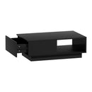 Artiss Coffee Table Led Lights Black-1